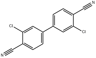 2-Chloro-4-(3-chloro-4-cyanophenyl)benzonitrile Struktur