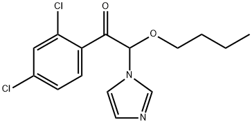 Ethanone,  2-butoxy-1-(2,4-dichlorophenyl)-2-(1H-imidazol-1-yl)- Structure