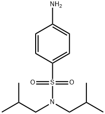 benzenesulfonamide, 4-amino-N,N-bis(2-methylpropyl)- 化学構造式