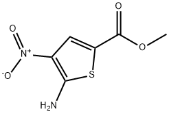 2-Thiophenecarboxylicacid,5-amino-4-nitro-,methylester(9CI) 化学構造式