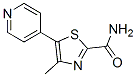 4-methyl-5-(4-pyridinyl)thiazole-2-carboxamide 结构式