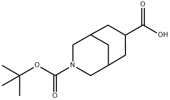3-AZA-BICYCLO[3.3.1]NONANE-3,7-DICARBOXYLIC ACID 3-TERT-BUTYL ESTER, 1068584-98-4, 结构式