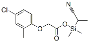 (1-Cyanoethyl)(dimethyl)silyl (4-chloro-2-methylphenoxy)acetate Structure