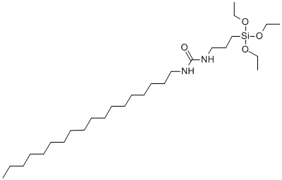 N-十八烷基-N'-[3-(三乙氧基硅烷)丙基]脲,106868-86-4,结构式