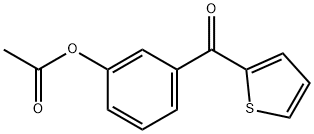 2-(3-ACETOXYBENZOYL) THIOPHENE, 106882-29-5, 结构式