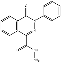 4-氧代-3-苯基-3,4-二氢二氮杂萘-1-碳酰肼, 106882-45-5, 结构式