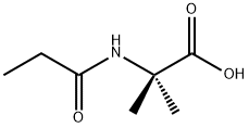 2-Methyl-N-(1-oxopropyl)alanine Structure