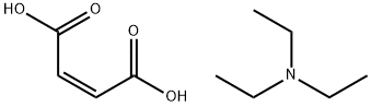 (2Z)-2-丁烯二酸与N,N-二乙基乙胺化合物 结构式