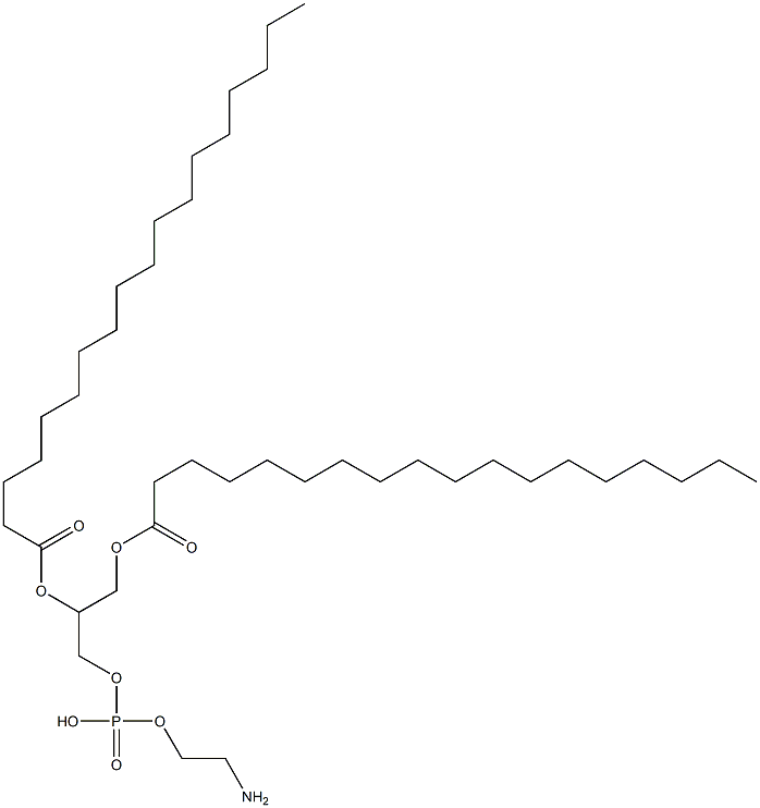 1,2-二硬酯酰-SN-甘油-3-磷酰乙醇胺,1069-79-0,结构式