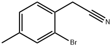 2-(2-溴-4-甲基苯基)乙腈, 1069114-80-2, 结构式