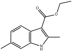 1H-indole-3-carboxylic acid, 2,6-diMethyl-, ethyl ester Structure