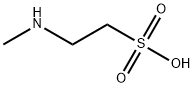 2-メチルアミノエタンスルホン酸 化学構造式