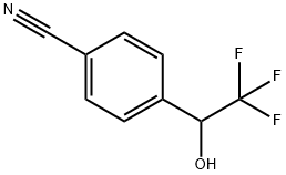 Benzonitrile, 4-(2,2,2-trifluoro-1-hydroxyethyl)- (9CI) Struktur