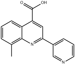 8-甲基-2-吡啶-3-基-喹啉-4-羧酸, 107027-39-4, 结构式