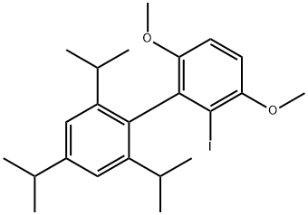 2-碘-3,6-二甲氧基-2',4',6'-三(1-甲基乙基)-1,1'-联苯,1070663-76-1,结构式
