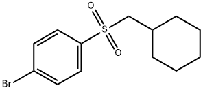 1-Bromo-4-cyclohexylmethanesulfonyl-benzene 结构式