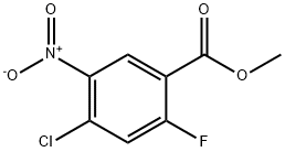 4-氯-2-氟-5-硝基苯甲酸甲酯 结构式