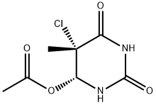 6-acetoxy-5-chloro-5,6-dihydrothymine Structure