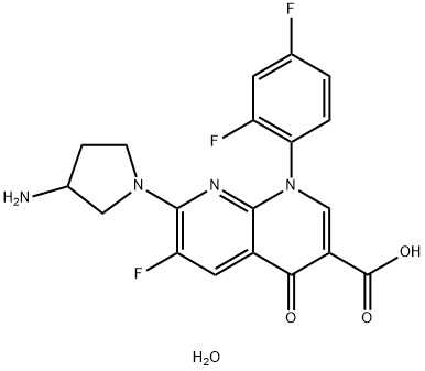 Tosufloxacin tosilate Struktur