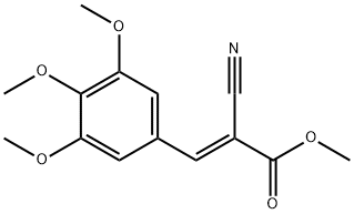 methyl (2E)-2-cyano-3-(3,4,5-trimethoxyphenyl)acrylate Struktur