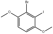 2-溴-1,4-二甲氧基-3-碘代苯, 107135-55-7, 结构式