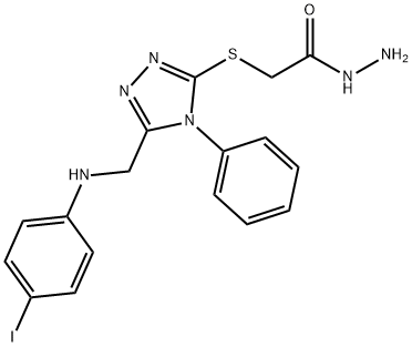 1071351-15-9 2-((5-(((4-碘苯基)氨基)甲基)-4-苯基-4H-1,2,4-三唑-3-基)硫代)乙酰肼