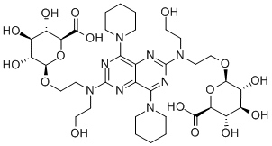 Dipyridamole Di-O-b-D-glucuronide Struktur