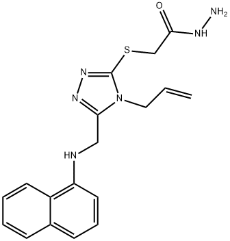 2-({4-allyl-5-[(1-naphthylamino)methyl]-4H-1,2,4-triazol-3-yl}thio)acetohydrazide|