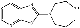 2-(1,4-二氮杂环庚烷-1-基)噁唑并[5,4-B]吡啶,1071369-53-3,结构式