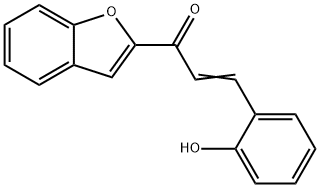 1-BENZOFURAN-2-YL-3-(2-HYDROXY-PHENYL)-PROPENONE 结构式