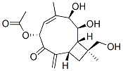 (1S,4R,5E,7R,8S,9S,10S)-4-Acetyloxy-7,8-dihydroxy-10-hydroxymethyl-2-methylene-6,10-dimethylbicyclo[7.2.0]undec-5-en-3-one Struktur