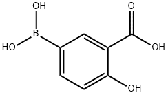 Benzoic acid, 5-borono-2-hydroxy- Struktur