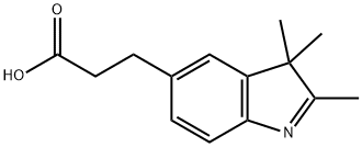3-(2,3,3-TriMethyl-3H-indol-5-yl)propionic acid, 96% Struktur