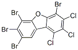 Tetrabromotrichlorodibenzofuran,107207-41-0,结构式