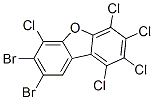 DIBROMO-PENTACHLORODIBENZOFURAN 化学構造式