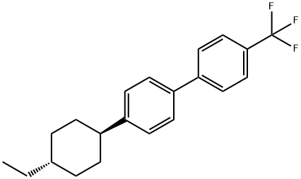 4-(trans-4-ethylcyclohexyl)-4'-(trifluoroMethyl)-1,1'-Biphenyl Struktur