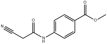 4-(2-氰基乙酰基氨基)苯甲酸甲酯,107233-58-9,结构式