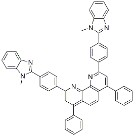 1,10-Phenanthroline, 2,9-bis[4-(1-Methyl-1H-benziMidazol-2-yl)phenyl]-4,7-diphenyl- Struktur