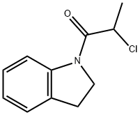1H-Indole, 1-(2-chloro-1-oxopropyl)-2,3-dihydro- (9CI) Struktur