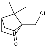 1-Hydroxymethyl-7,7-dimethylbicyclo[2.2.1]heptan-2-one Struktur