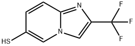 IMidazo[1,2-a]pyridine-6-thiol, 2-(trifluoroMethyl)-,1072433-61-4,结构式