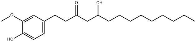 5-Hydroxy-1-(4-hydroxy-3-methoxyphenyl)-3-tetradecanone Structure
