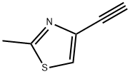 4-エチニル-2-メチルチアゾール 化学構造式