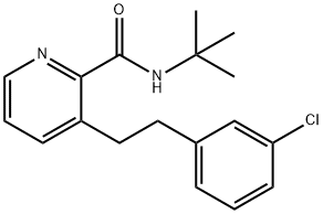 3-[2-(3-CHLORO-PHENYL)-ETHYL]-PYRIDINE-2-CARBOXYLIC ACID TERT-BUTYLAMIDE|107285-30-3