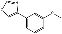 4-(3-Methoxyphenyl)oxazole 化学構造式