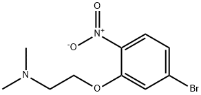 EthanaMine, 2-(5-broMo-2-nitrophenoxy)-N,N-diMethyl- 化学構造式