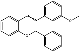 2-苄氧基-3'-甲氧基二苯乙烯 结构式