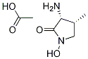 (3R,4R)-3-AMino-1-hydroxy-4-Methyl-2-pyrrolidinone Acetate Struktur