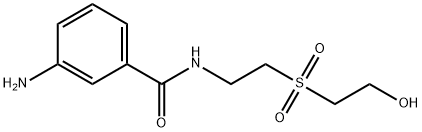 3-氨基-N-[2-(2-羟乙基砜)乙基]苯甲酰胺 结构式