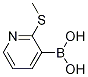 2-(METHYLTHIO)PYRIDINE-3-BORONIC ACID Structure